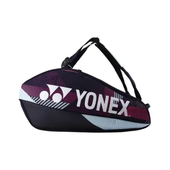 YONEX Badminton Racket Bags 2 Pcs Pack Sporty Style Multipurpose Strap Dark Purple Unisex Independent Shoe Compartment