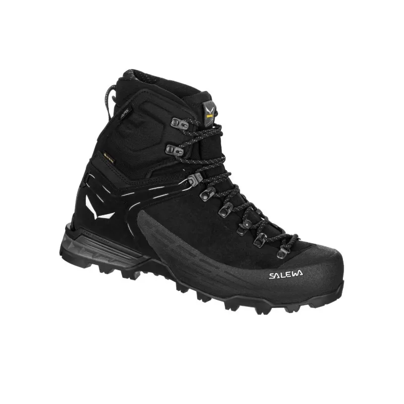 SALEWA ORTLES ASCENT MID GORE-TEX Anti-Slip And Wear-Resistant Water-Resistant High-Top Trekking Shoes Men's Black-1