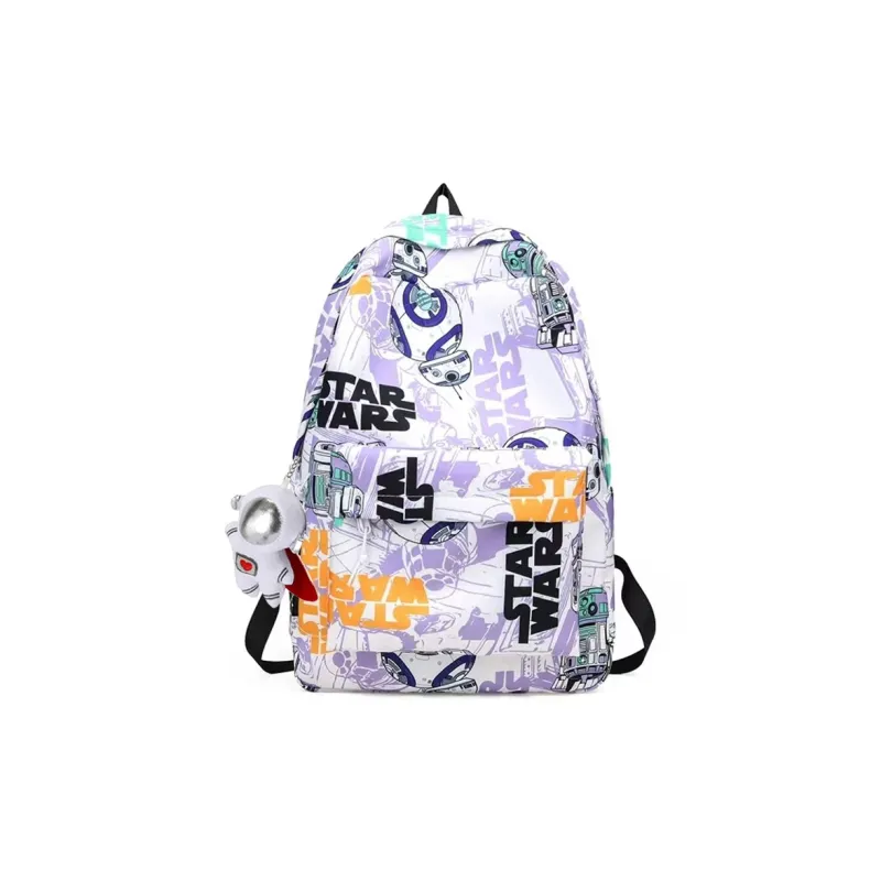KAKAXI Nylon Backpack Unisex Black/Blue & White/Orange & White-28