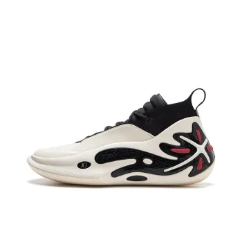 LINING Wow11 Basketball Shoes Men Mid Top White Black