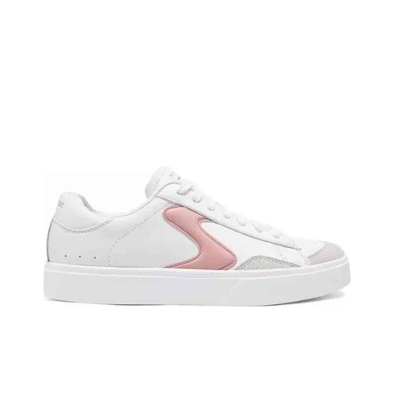 Skechers Court Classics Cushioning Breathable Support Low Top Skateboard Shoes Women's White Pink-1