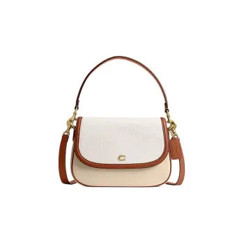 COACH Legacy Cow Leather Shoulder Bag, Crossbody Bag, Handbag Medium Size Women's B4 & Mixed Ivory White