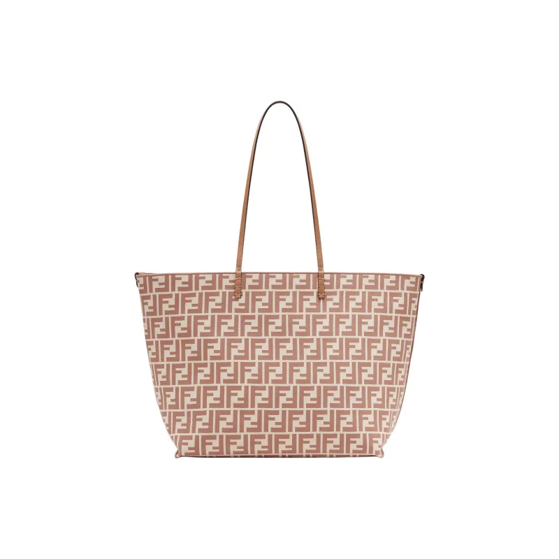 FENDI Polyamide With Cotton Tote Bag, Shopping Bag, Shoulder Bag, Handbag Tubas Women's Beige-3