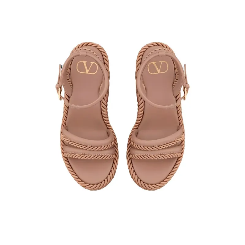 Valentino VLogo Summerblocks Wedge Sandals Women's-4