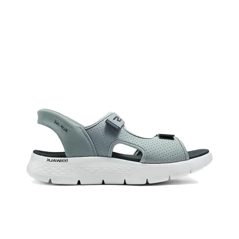Skechers Go Walk Fle One Strap Sandals Men's Gray Blue-1