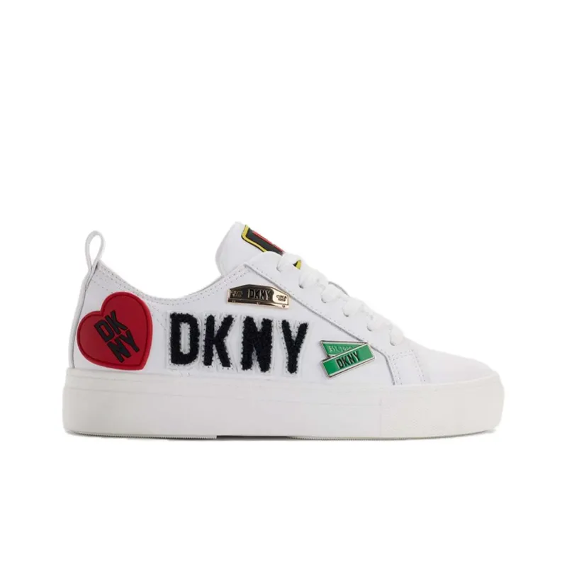 DKNY COREEN CITY Low-Top Skateboard Shoes Women's White-1