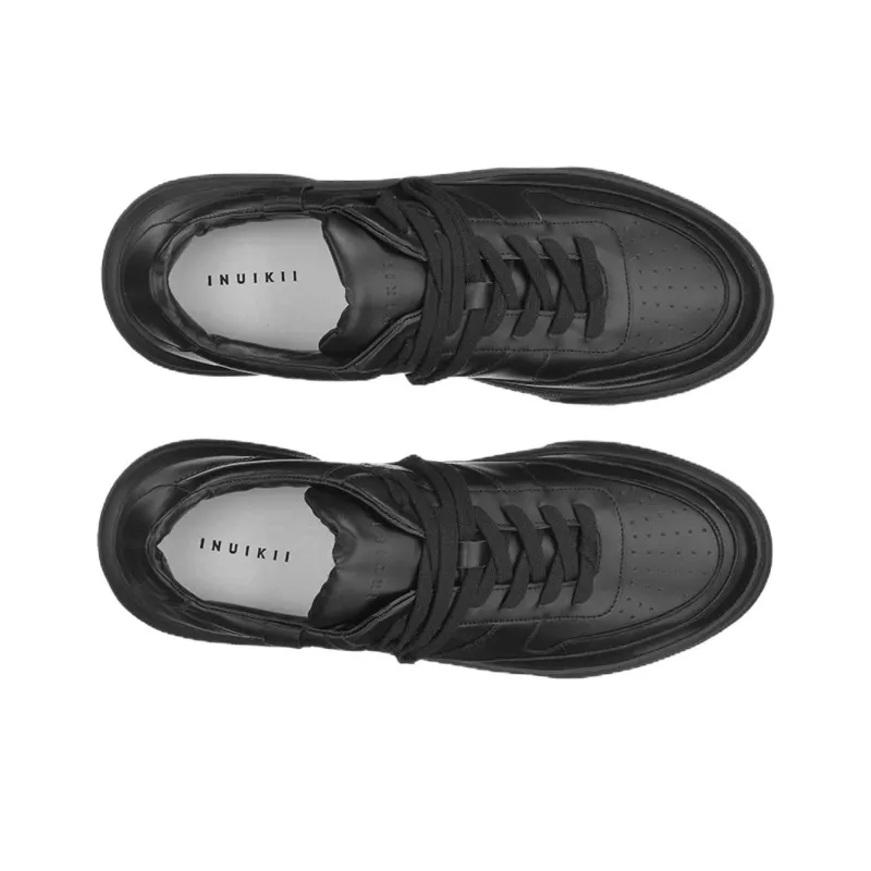 Inuikii Leo 855 Low-Top Skateboard Shoes Men's Black-3