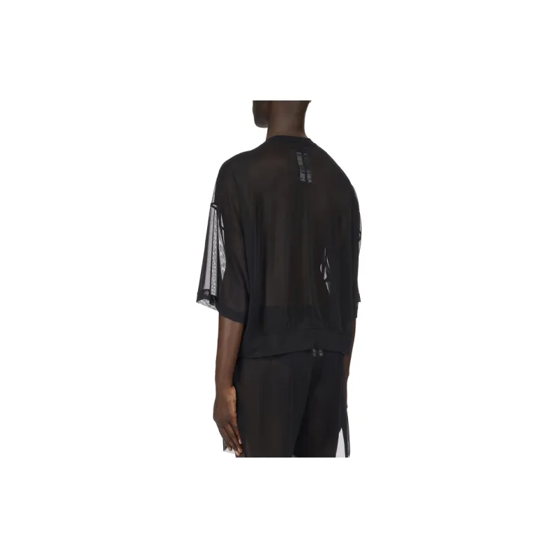RICK OWENS Embroidered-logo Longline T-shirt-1