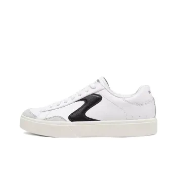 Skechers Court Classics Cushioning Lightweight Support Low Top Skateboard Shoes Women's White Black