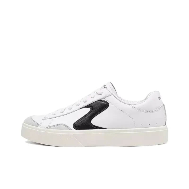 Skechers Court Classics Cushioning Lightweight Support Low Top Skateboard Shoes Women's White Black-0