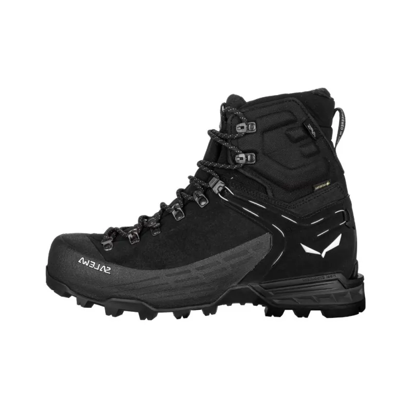 SALEWA ORTLES ASCENT MID GORE-TEX Anti-Slip And Wear-Resistant Water-Resistant High-Top Trekking Shoes Men's Black-0
