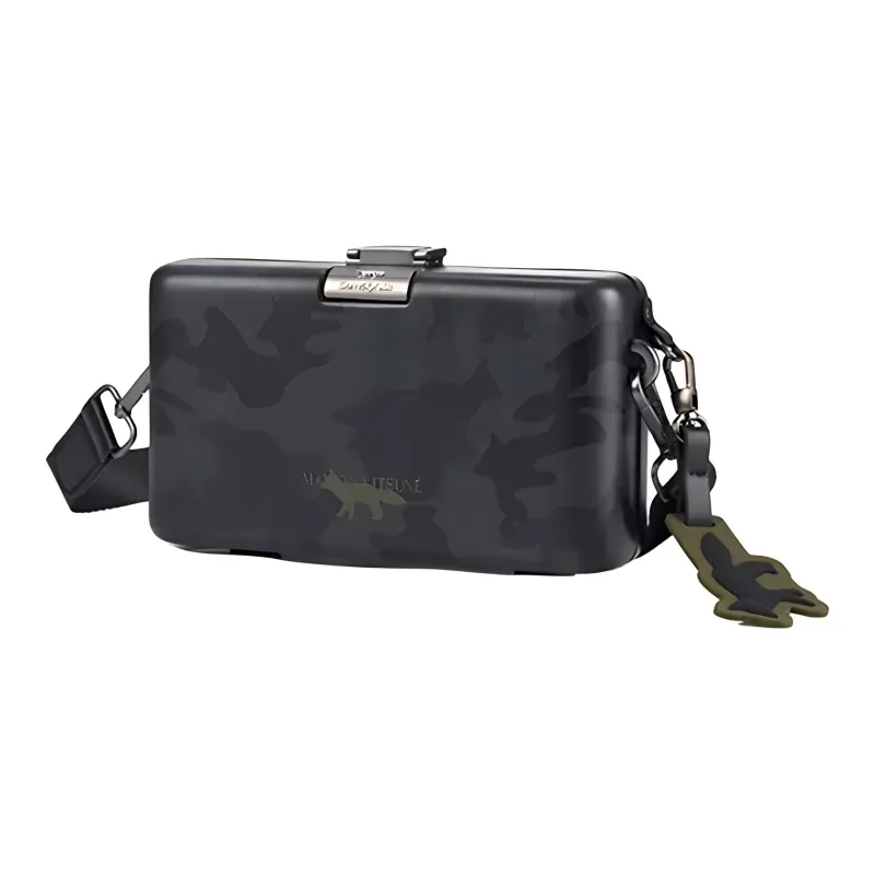 SAMSONITE Polycarbonate Shoulder Bag Crossbody Bag Small Size Men's Black-1