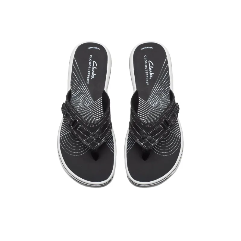 Clarks Flip Flops Women's Black-4