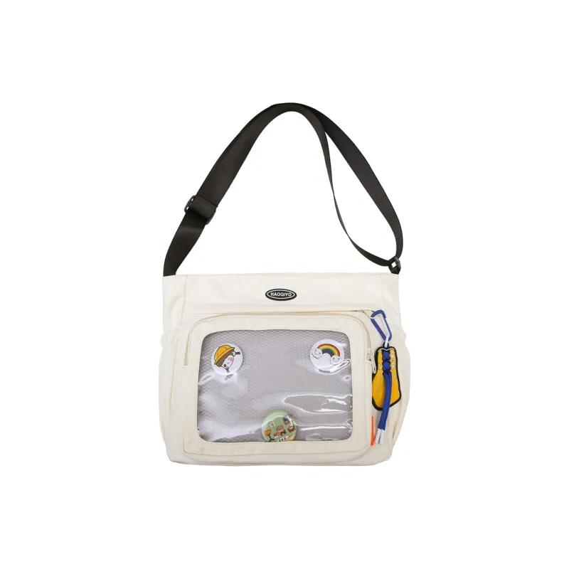 Alcohol Dragon Nylon With PVC Shoulder Bag, Crossbody Bag Unisex-5