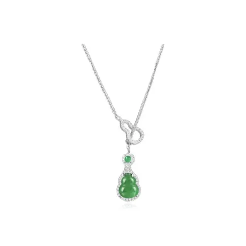 Full of treasures Jadeite Necklaces Unisex