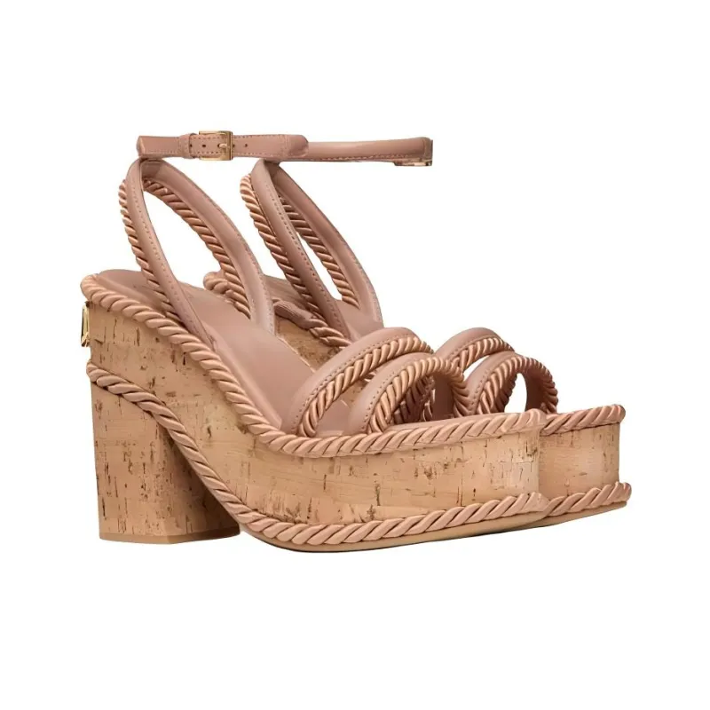 Valentino VLogo Summerblocks Wedge Sandals Women's-3