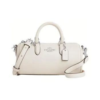 COACH Lacey Leather Shoulder Bag, Crossbody Bag, Handbag Trumpets Women's White