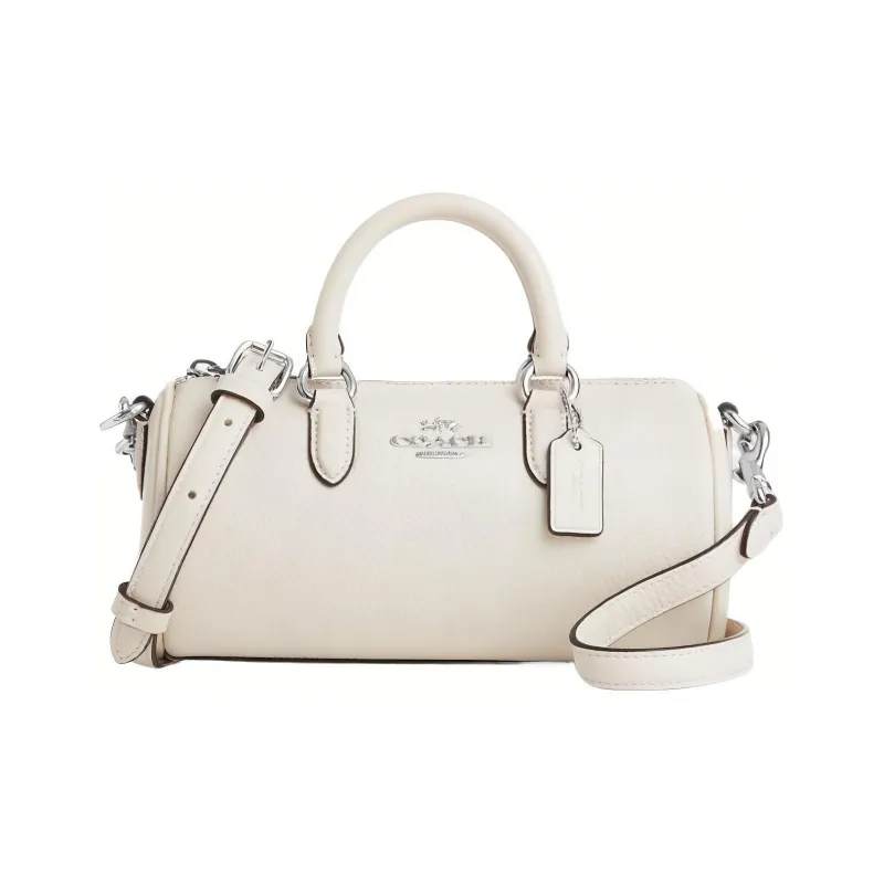 COACH Lacey Leather Shoulder Bag, Crossbody Bag, Handbag Trumpets Women's White-0