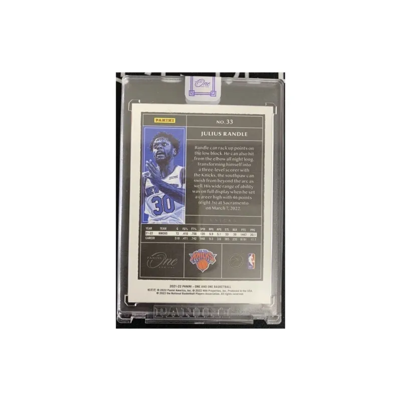 PANINI Julius Randle Player Card, Card Product Access Sports Cards 1 Pc-1