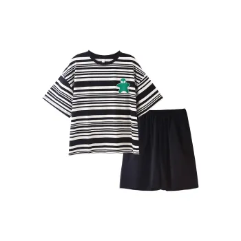 The New Age Family Pajama Set Unisex Meteorite Black