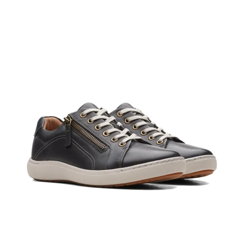 Clarks Anti-Slip Wear-Resistant Low-Top Skateboard Shoes Women's Black-2