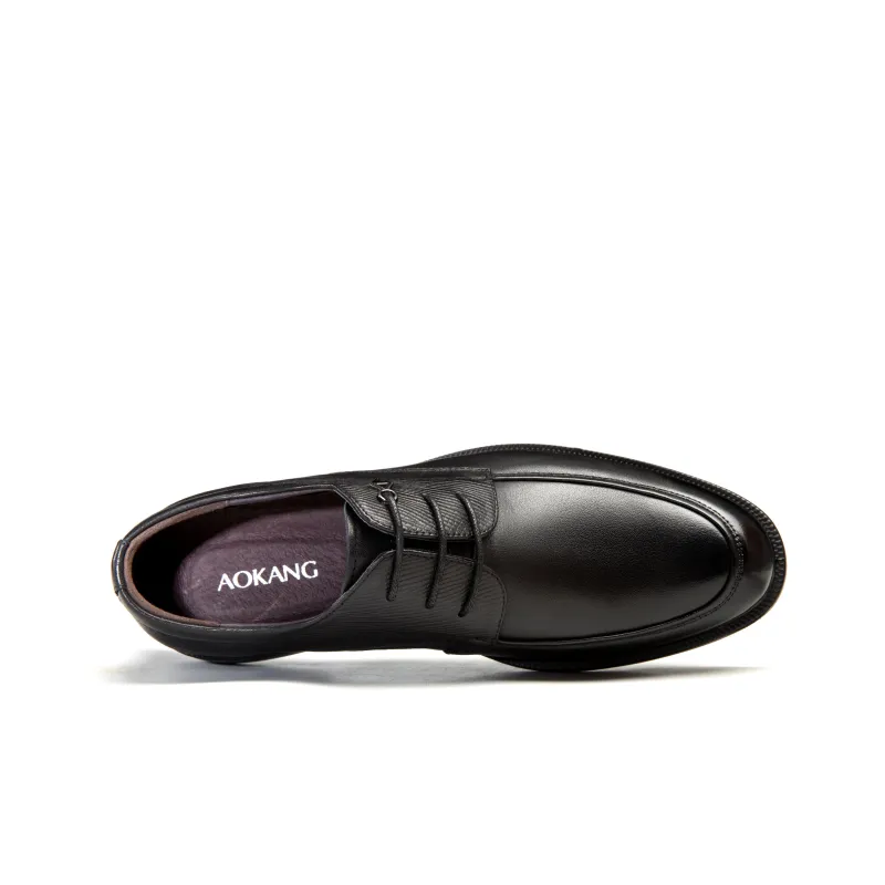 AOKANG Business Commute Derby Shoes Dress Shoes Men's Black-5