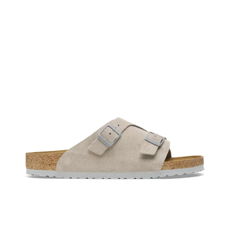 Birkenstock Zrich Suede Leather Narrow Fit Sandals 'Stone Coin'-1