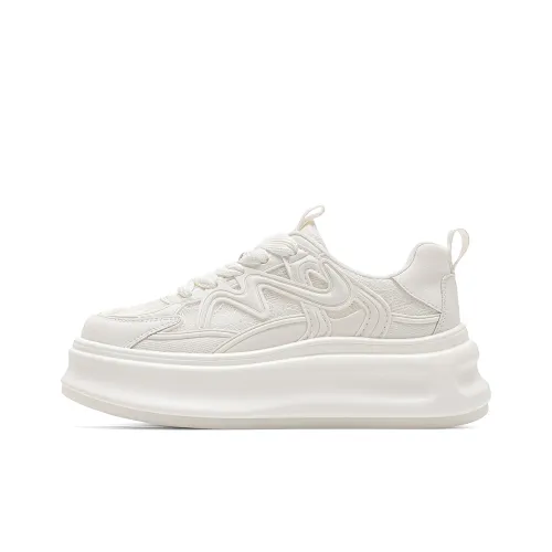 C°BANNER Skateboard Shoes Women's Low-Top Off White