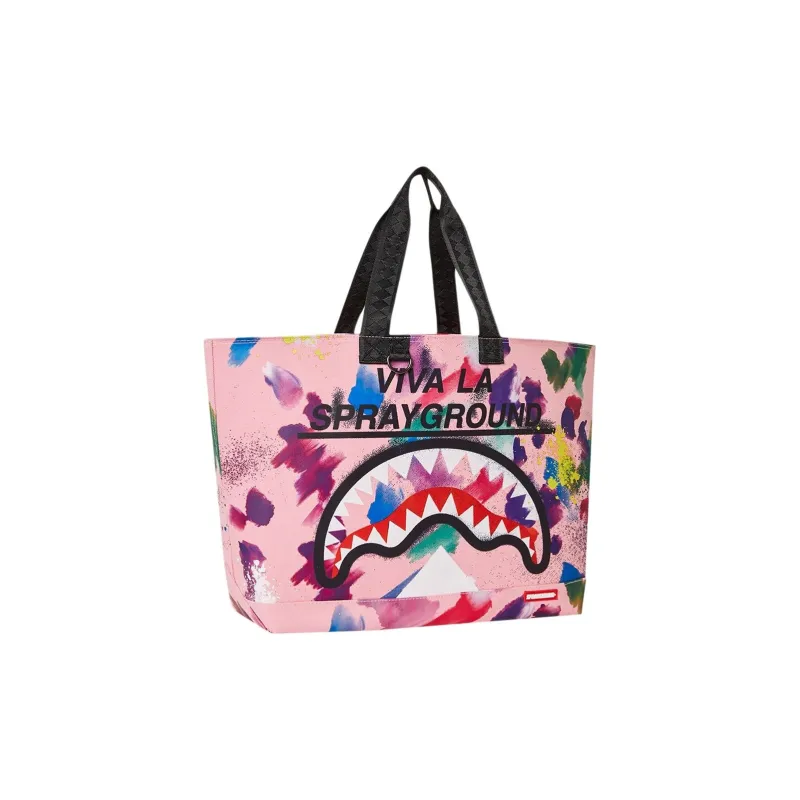 SPRAYGROUND 100% Cotton Tote Bag Shopping Bag Handbag Women's Pink-1