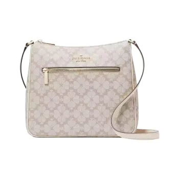 Kate Spade PVC Flower Shovel Shoulder Bag, Crossbody Bag Women's Dark Color Mushroom Hat Multicolor