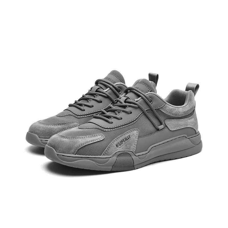 HLA Men's Shoes New Arrival Vintage Breathable Mesh Casual Shoes Men's Platform Versatile Athletic Shoes-1