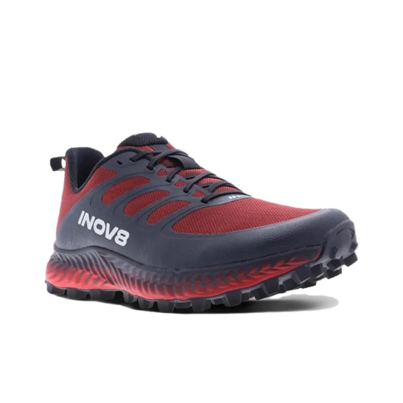 INOV-8 Cushioned Slip-Resistant Low-Top Trail Running Running Shoes Men's Red Black-2