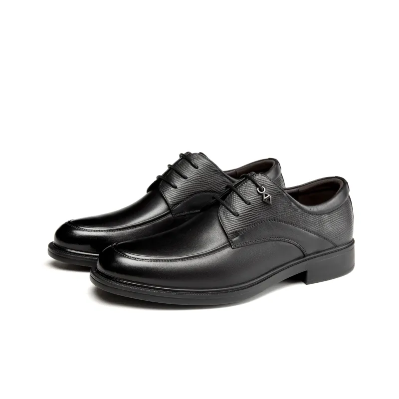 AOKANG Business Commute Derby Shoes Dress Shoes Men's Black-2