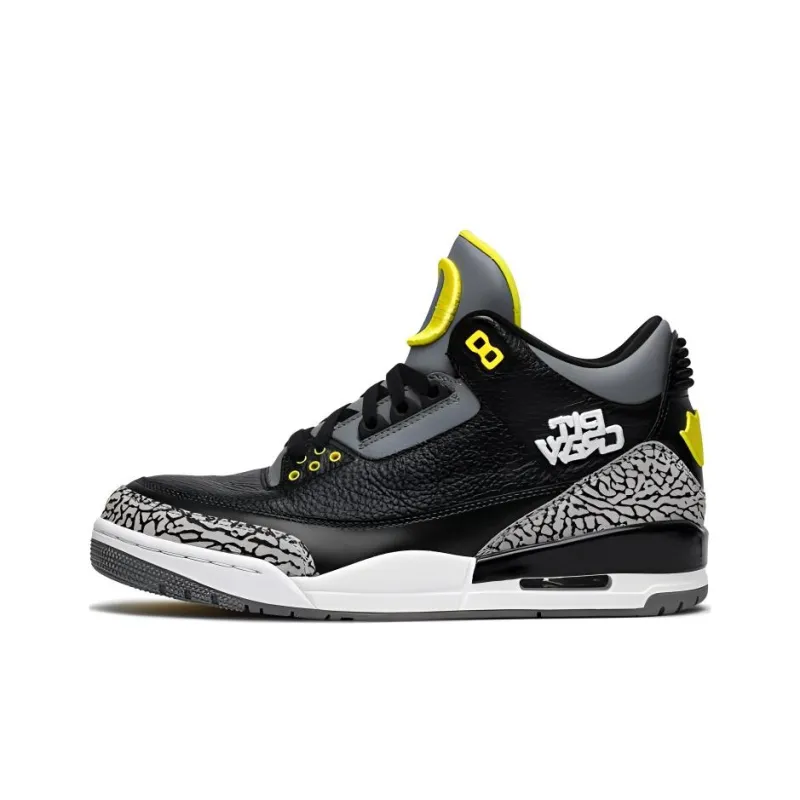 JORDAN 3 Retro Oregon Ducks Pit Crew Both Pairs-0