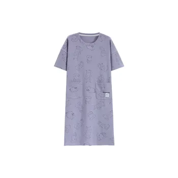 Tianmicat Nightgown Women's Purple