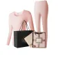 Women's Crew Neck Clothing Sets (Cherry Blossom Pink)-Soft Knit, Seamless, High Stretch, 3A Antibacterial