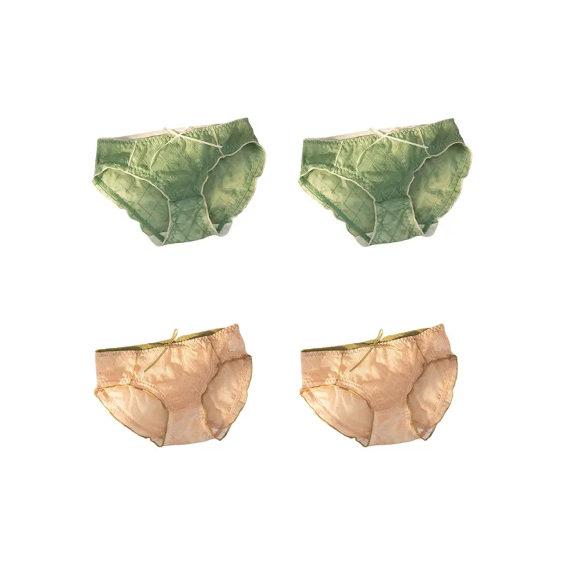 Flowers In Water Underpants Women's 4 Pack-11