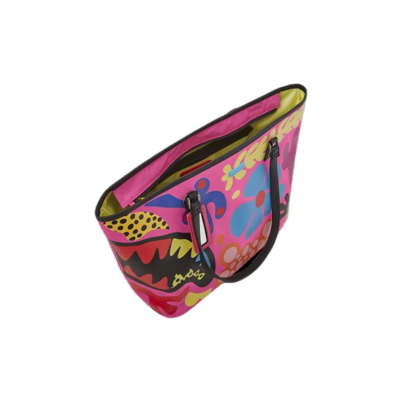SPRAYGROUND Cotton Tote Bag Shopping Bag Handbag Shoulder Bag Women's Pink-4