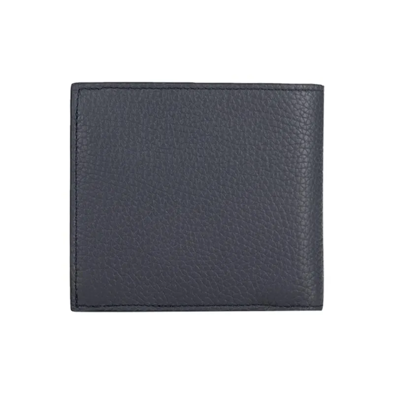BALLY Calfskin Card Clip Wallets Men's Black-3