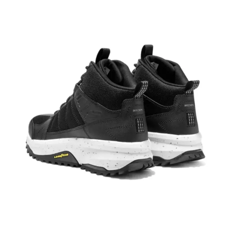 Skechers OUTDOOR MENS Cushioning, Slip Resistant, And Abrasion Resistant Mid Top Hiking Shoes Men's Black White-3