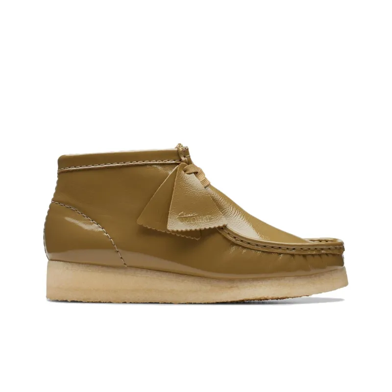 Clarks Wallabee Casual Single Shoes Women's Dark Olive-1