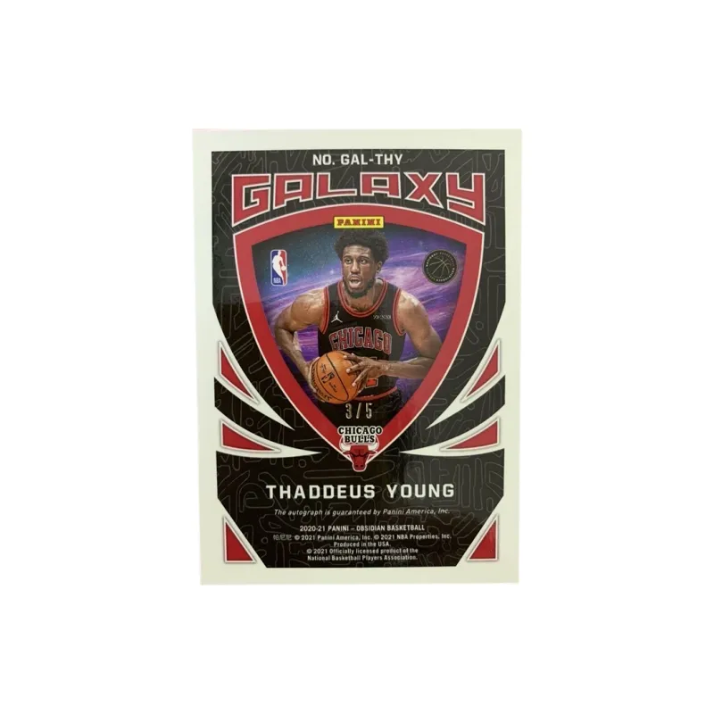PANINI Tyrese Yang 2021 OBSIDIAN Bulls 3/5 Serial Signature Sticker Basketball Card Product Access Sports Cards 1 Pc-0