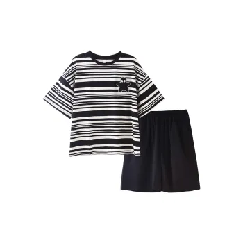 The New Age Family Pajama Set Unisex Meteorite Black