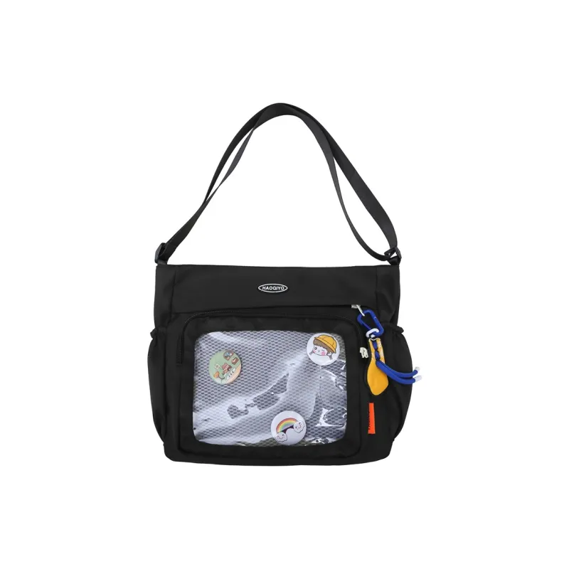 Alcohol Dragon Nylon With PVC Shoulder Bag, Crossbody Bag Unisex-4