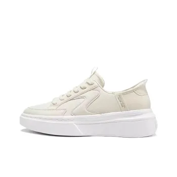 Skechers Court Classics Cushioning Breathable Support Low Top Skateboard Shoes Women's Ecru