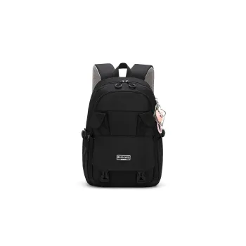 Deli Bear Durable Material Backpack Regular Unisex Black/Purple/Blue/Pink