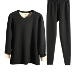 Wool Set (Black) Wool Thermal/Double-Layer Thickened