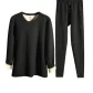 Wool Clothing Sets (Cotton Black) Wool Thermal/Double-Layer Thickened