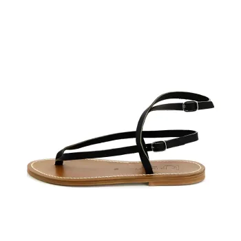 K Jacques St Tropez Strap Sandals Women's Black