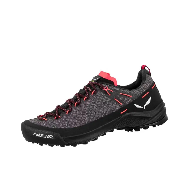 SALEWA Anti-Slip Wear-Resistant Breathable Lightweight Low-Top Trekking Shoes Women's Gray Black-2
